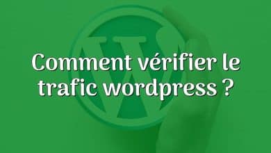 Comment vérifier le trafic wordpress ?