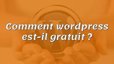 Comment wordpress est-il gratuit ?