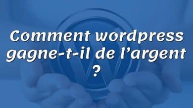 Comment wordpress gagne-t-il de l’argent ?