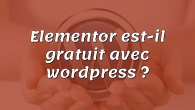 Elementor est-il gratuit avec wordpress ?