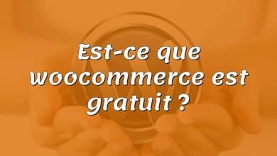 Est-ce que woocommerce est gratuit ?