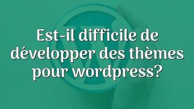 Est-il difficile de développer des thèmes pour wordpress?