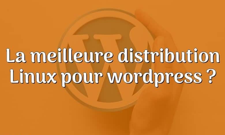 La meilleure distribution Linux pour wordpress ?