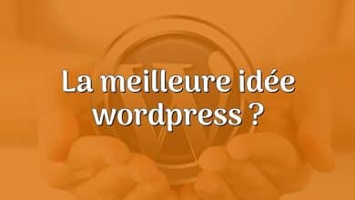 La meilleure idée wordpress ?