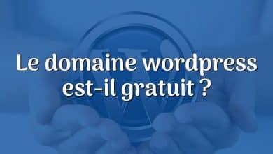 Le domaine wordpress est-il gratuit ?