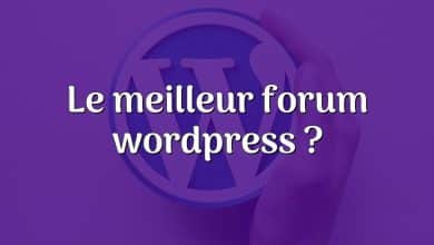Le meilleur forum wordpress ?
