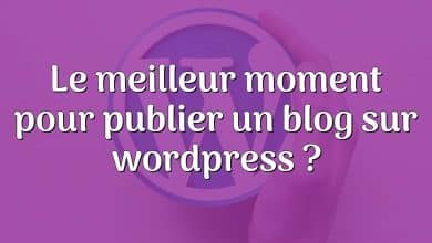 Le meilleur moment pour publier un blog sur wordpress ?