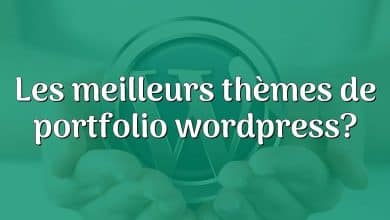 Les meilleurs thèmes de portfolio wordpress?