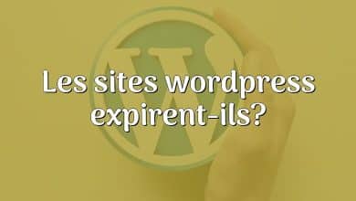 Les sites wordpress expirent-ils?