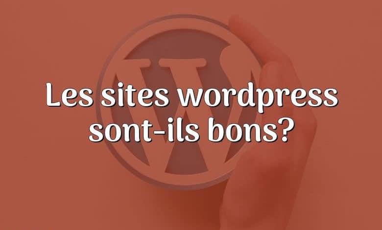 Les sites wordpress sont-ils bons?