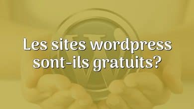 Les sites wordpress sont-ils gratuits?