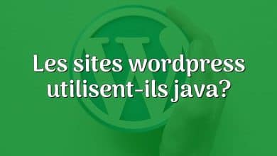 Les sites wordpress utilisent-ils java?