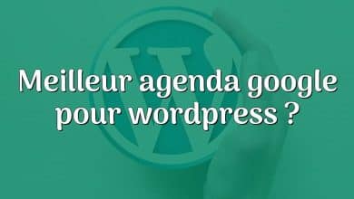 Meilleur agenda google pour wordpress ?