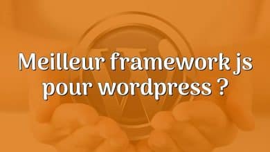 Meilleur framework js pour wordpress ?