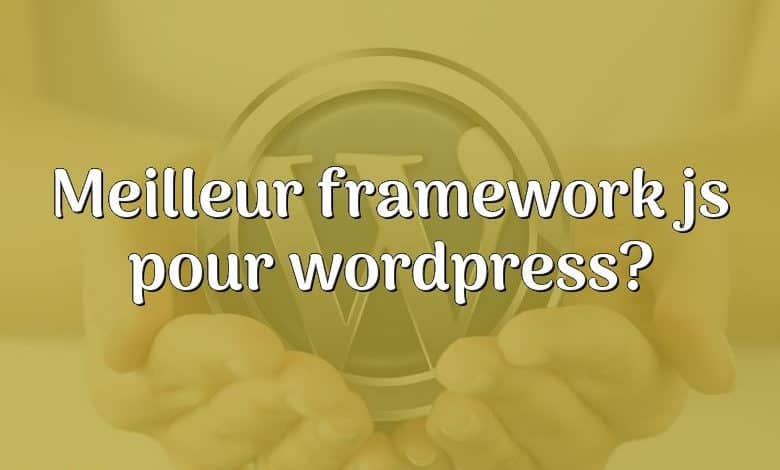 Meilleur framework js pour wordpress?