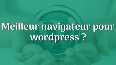 Meilleur navigateur pour wordpress ?