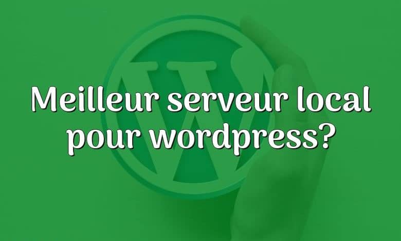 Meilleur serveur local pour wordpress?