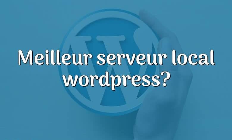 Meilleur serveur local wordpress?