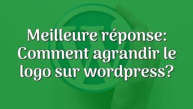 Meilleure réponse: Comment agrandir le logo sur wordpress?