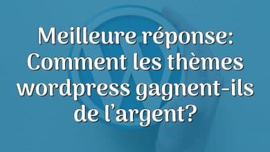 Meilleure réponse: Comment les thèmes wordpress gagnent-ils de l’argent?