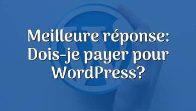 Meilleure réponse: Dois-je payer pour WordPress?