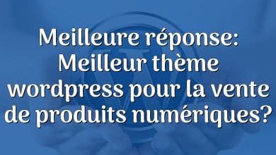 Meilleure réponse: Meilleur thème wordpress pour la vente de produits numériques?