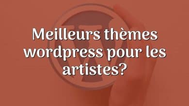 Meilleurs thèmes wordpress pour les artistes?