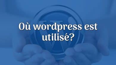 Où wordpress est utilisé?