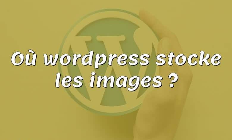 Où wordpress stocke les images ?