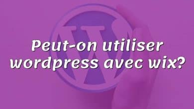 Peut-on utiliser wordpress avec wix?