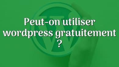 Peut-on utiliser wordpress gratuitement ?