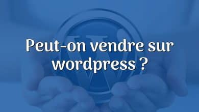 Peut-on vendre sur wordpress ?