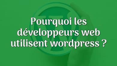 Pourquoi les développeurs web utilisent wordpress ?