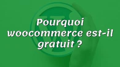 Pourquoi woocommerce est-il gratuit ?