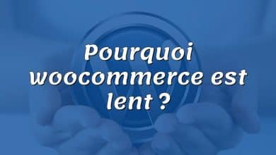 Pourquoi woocommerce est lent ?