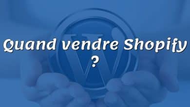 Quand vendre Shopify ?