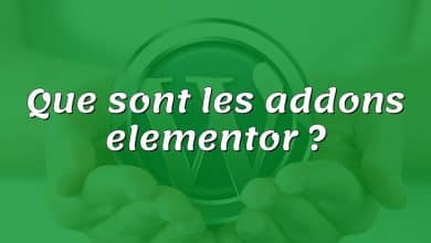 Que sont les addons elementor ?