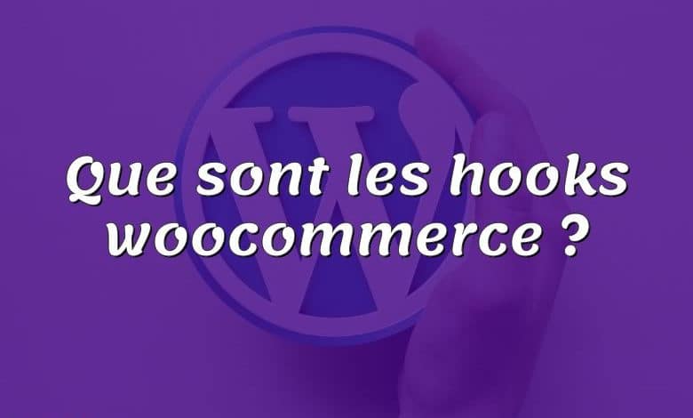 Que sont les hooks woocommerce ?