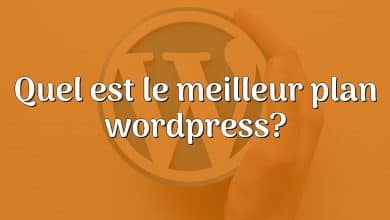 Quel est le meilleur plan wordpress?