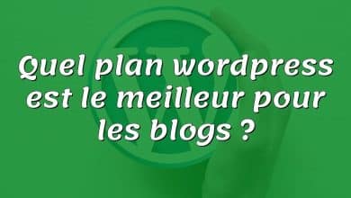 Quel plan wordpress est le meilleur pour les blogs ?