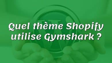 Quel thème Shopify utilise Gymshark ?