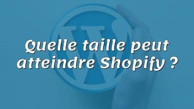 Quelle taille peut atteindre Shopify ?