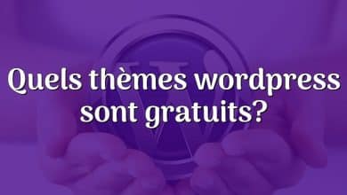 Quels thèmes wordpress sont gratuits?