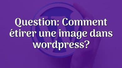 Question: Comment étirer une image dans wordpress?