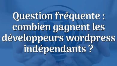 Question fréquente : combien gagnent les développeurs wordpress indépendants ?