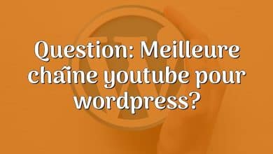 Question: Meilleure chaîne youtube pour wordpress?