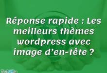 Réponse rapide : Les meilleurs thèmes wordpress avec image d’en-tête ?