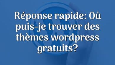 Réponse rapide: Où puis-je trouver des thèmes wordpress gratuits?