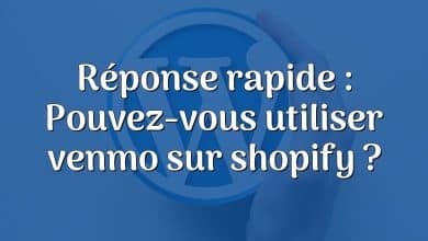 Réponse rapide : Pouvez-vous utiliser venmo sur shopify ?