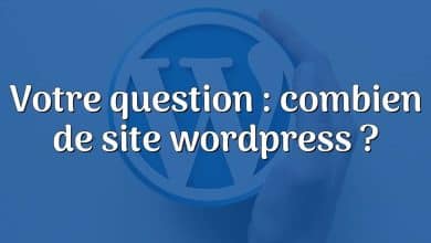 Votre question : combien de site wordpress ?